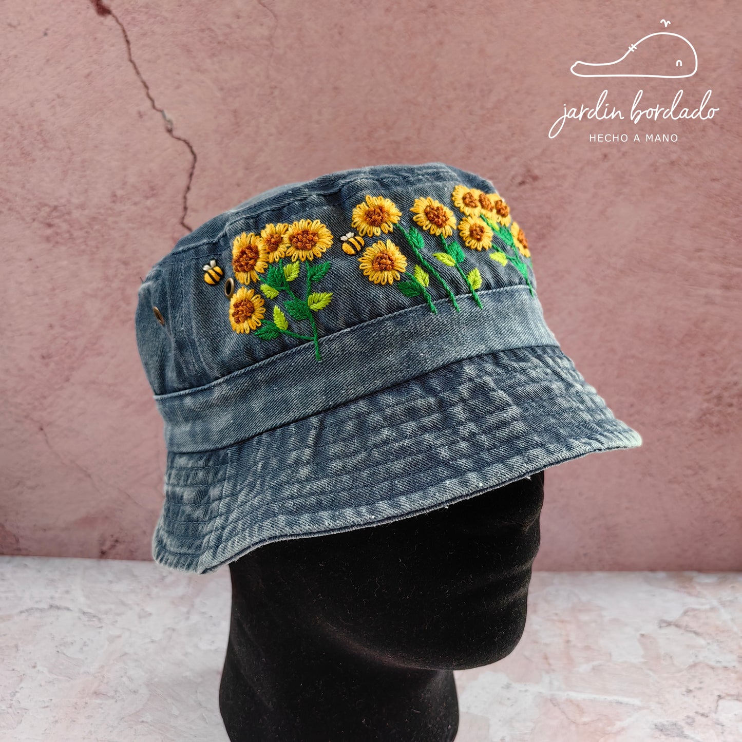 Bucket hat girasoles (sobre pedido)