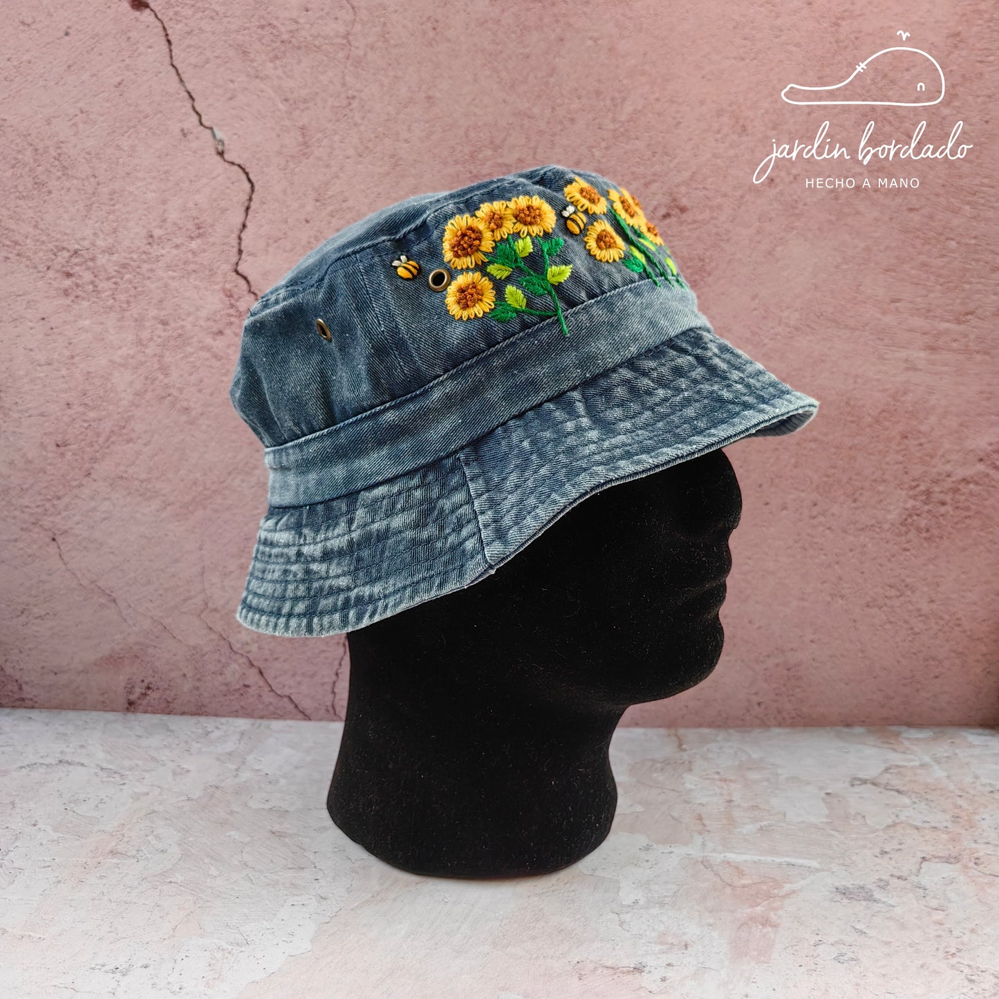 Bucket hat girasoles (sobre pedido)