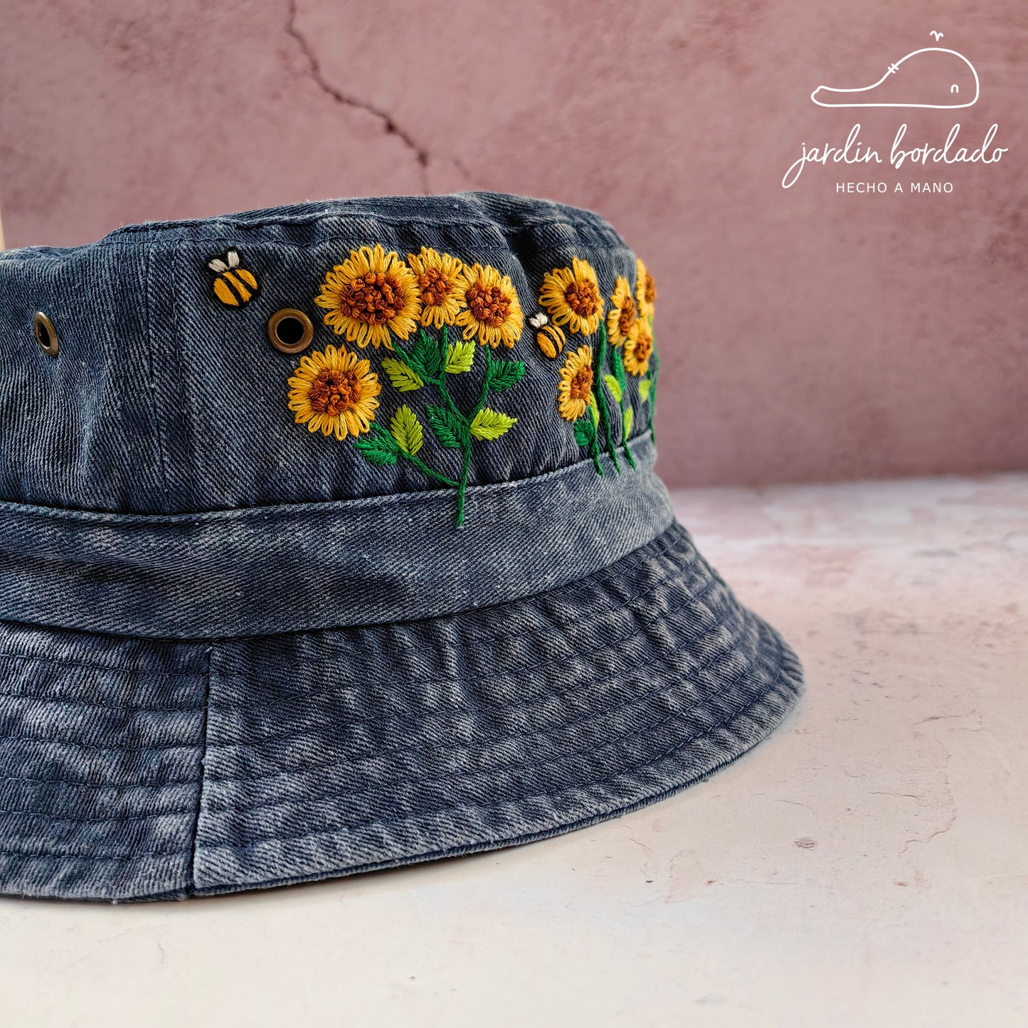 Bucket hat girasoles (sobre pedido)