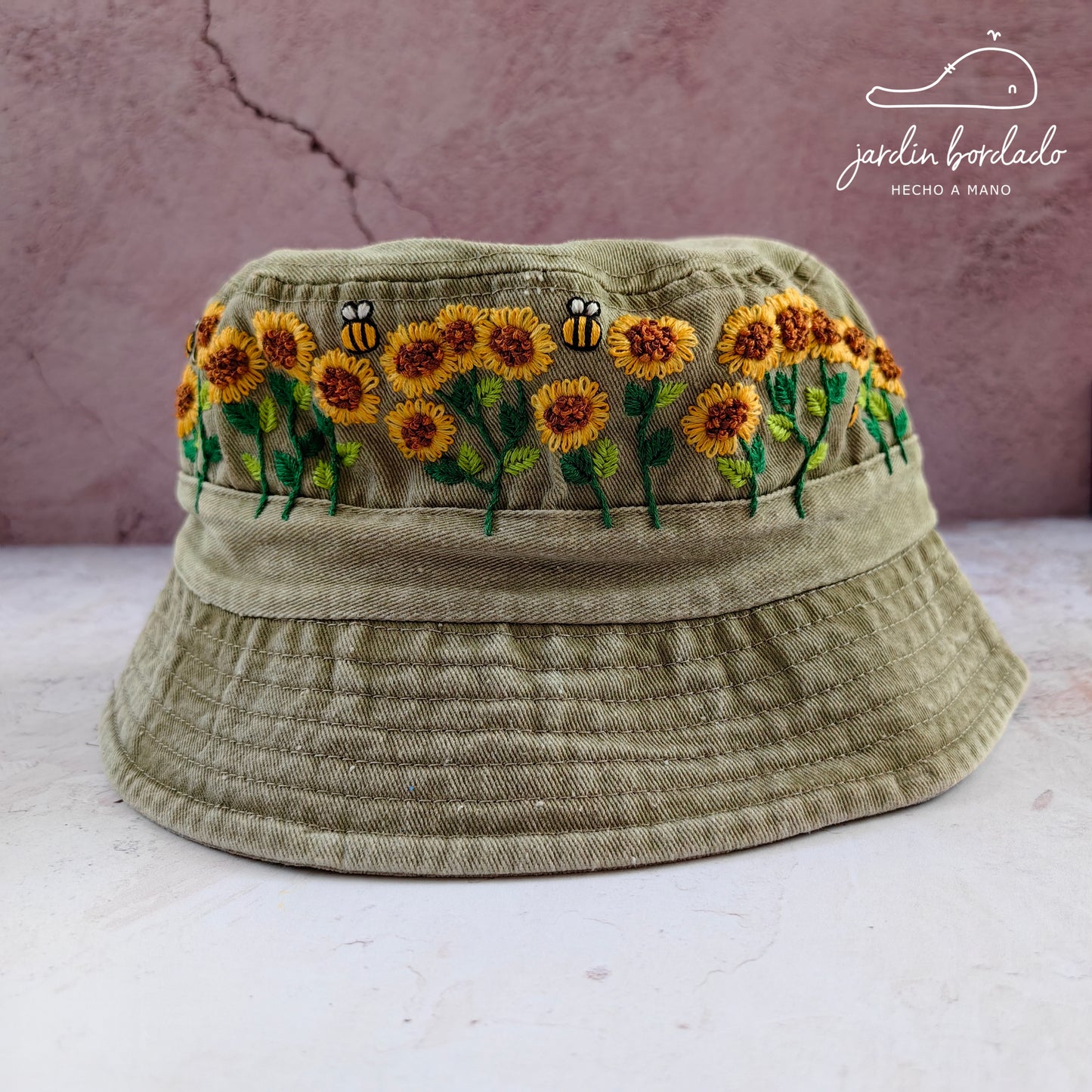 Bucket hat girasoles (sobre pedido)